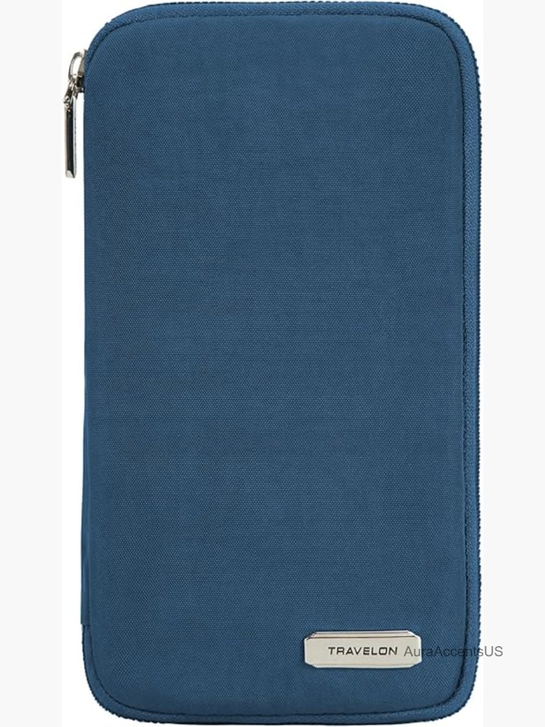 Rfid Blocking Family Passport Wallet With Multiple Pockets